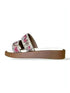 Two Strap Flowery Thread Work Embroidered Slider - cunei
